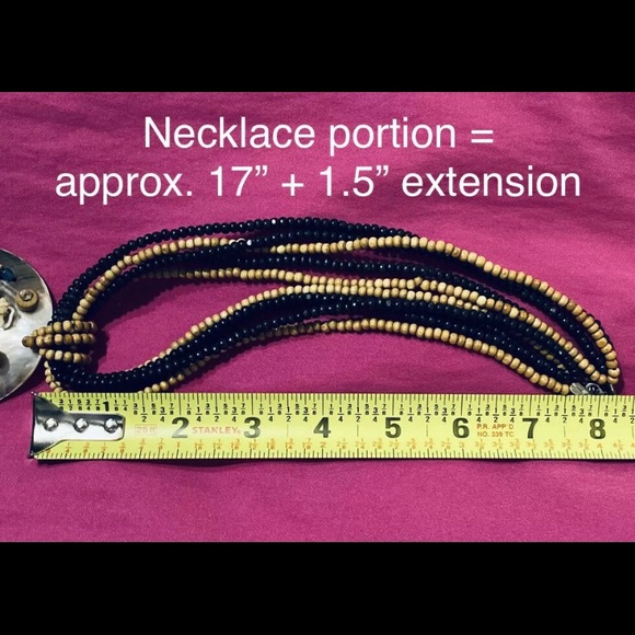 🏖 HP 🏖 Beach Jewelry! Hand Stitched Beads & Shell Pendant - Picture 7 of 10